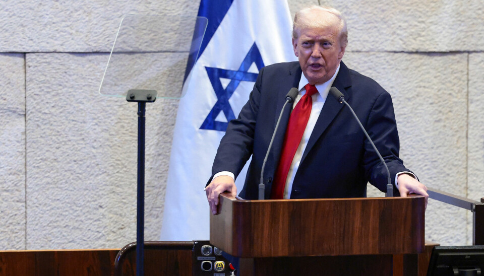 HISTORISK: President Donald Trump besøkte Israel mandag.