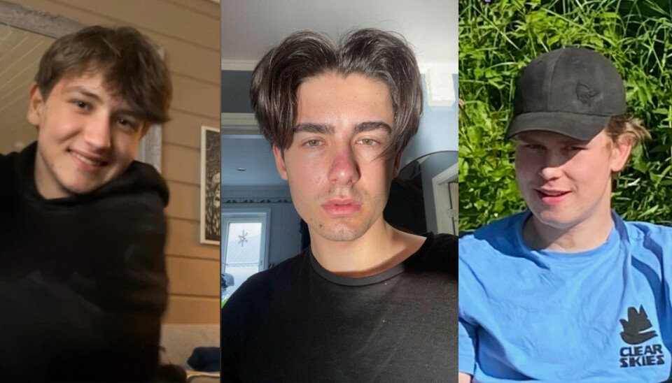 MISTET LIVET: Fra venstre: Kenneth André Koch, Jonas Gabriel Kanstad Hansen og Audun Andreassen Hellebust. Bildet viser de tre ungdommene som døde i ulykken i Tromsø. Foto: Politiet / Handout / NTB