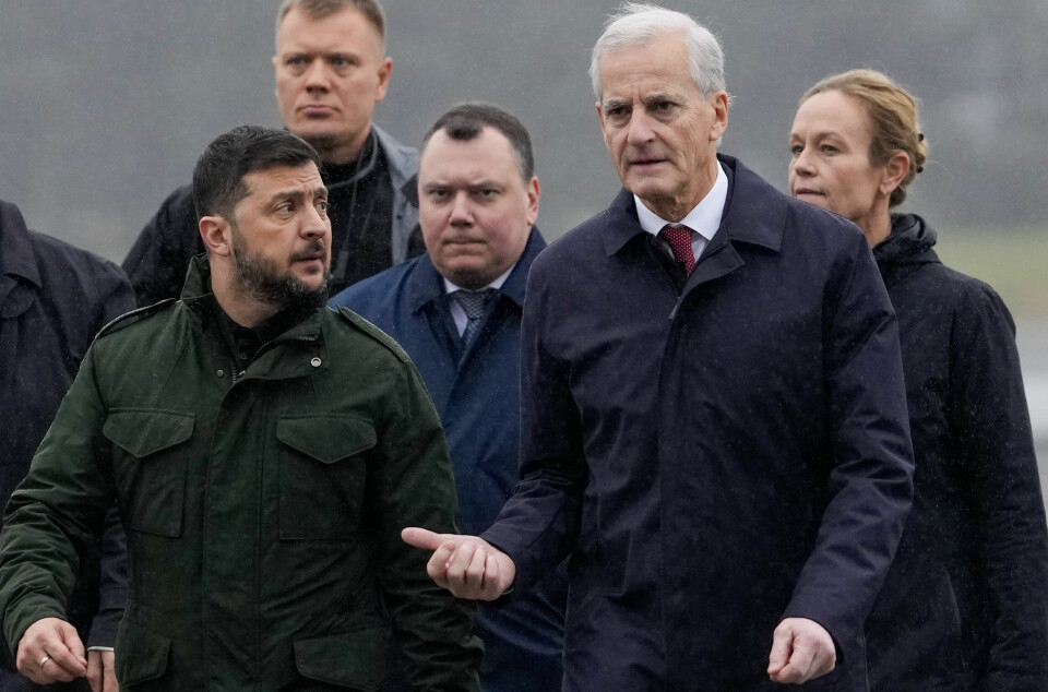 Volodymyr Zelenskyj var på snartur i Norge