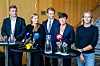 Bildet viser medlemmer avg partiet Høyre: Henrik Asheim, Tina Bru, Peter Frølich, Ine Eriksen Søreide og Sandra Bruflot. Foto: 
Gorm Kallestad / NTB