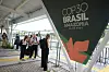 Bildet viser et skilt utenfor klimatoppmøtet i Brasil. Det står COP30 BRASIL AMAZONIA på skiltet. Fernando Llano, AP