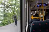 Bildet viser innsiden av en buss. Foto: Isabel Svendsen Berge