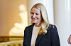 Bildet viser kronprinsesse Mette-Marit som har pustehjelp. Foto: Lise Åserud / NTB