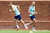 Greensboro, USA 20260619. Norges Erling Braut Bilde av Haaland og Ødegaard som trener før VM-kamp mot Senegal.Foto: Fredrik Varfjell/NTB