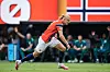 Bilde av fotballspiller Erling Braut Haaland som løper. Foto: Terje Pedersen/NTB