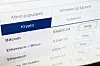Skjermbilde av en nettside som viser Bitcoin, Ethereum og andre kryptovalutaer med kurser.