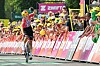 Bildet viser Sigrid Ytterhus Haugset i sykkelrittet Tour de France. Foto: NICOLAS TUCAT / AFP / NTB