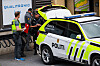 Bildet viser politiet på Lindeberg i Oslo. Foto: Geir Olsen / NTB