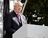 Bilde av Kong Harald i 2016 på talerstol. Foto: Lise Åserud / NTB