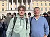 Bildet viser Ronny og Erik Lund. Foto: Karin Flølo