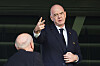 Gianni Infantino gestikulerer under åpningen av kvinne-VM U20 i Katowice.