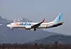 Bildet viser Flydubai-flyet i mars 2026. Det er det samme flyet som måtte lande i Saudi-Arabia etter hendelsen mellom pilotene på vei til Israel.