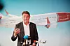Dette er en transaksjon vi har jobbet med siden før jul, sier konsernsjef Stein Nilsen i Norwegian under pressekonferansen om Widerøe-oppkjøpet. Foto: Frederik Ringnes / NTB
