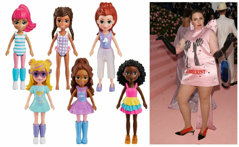 LEKER: Lena Dunham har skrevet manus til en ny film viet Mattels Polly Pocket-dukker. Lena Dunham har skrevet manus til en ny film viet Mattels Polly Pocket-dukker. Foto: Mattel / AP