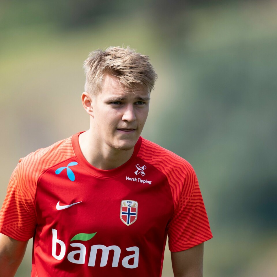 VIKTIG: Ødegaard blir en viktig spiller for Norge de neste kampene. Martin Ødegaard på landssamling i juni. Foto: Geir Olsen / NTB