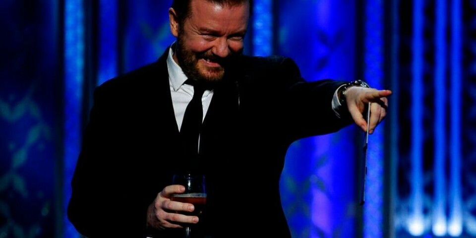 FREKK:  Frekkingen Ricky Gervais er tilbake som leder av Golden Globe-prisene.