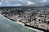 Rundt 80 prosent av byen Lahaina på Maui har brent ned. Foto: Myndighetene på Hawaii / AP / NTB