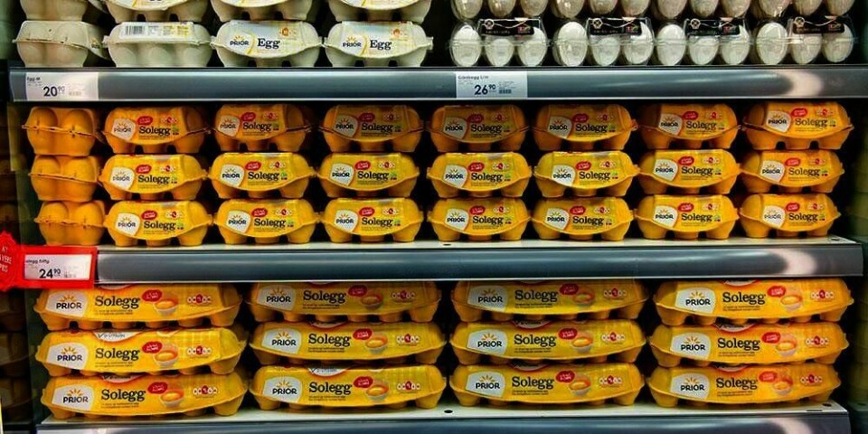 EGGREKORD: I forrige uke leverte Nortura 943 tonn med egg til butikkene. Dette er ny rekord.