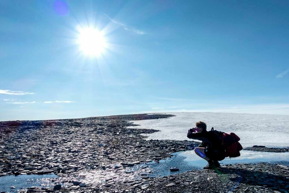 SMELTER: Isbreene våre blir mindre og mindre. De smelter i sommervarmen.