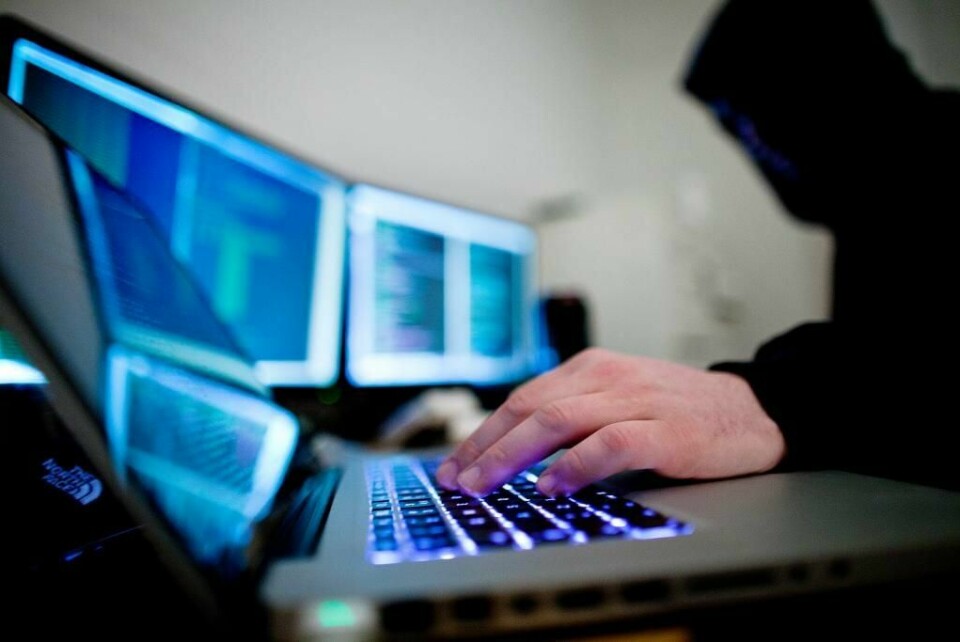 HACKER: Norske partier kan lett bli hacket, mener eksperter. Bildet er kun en illustrasjon