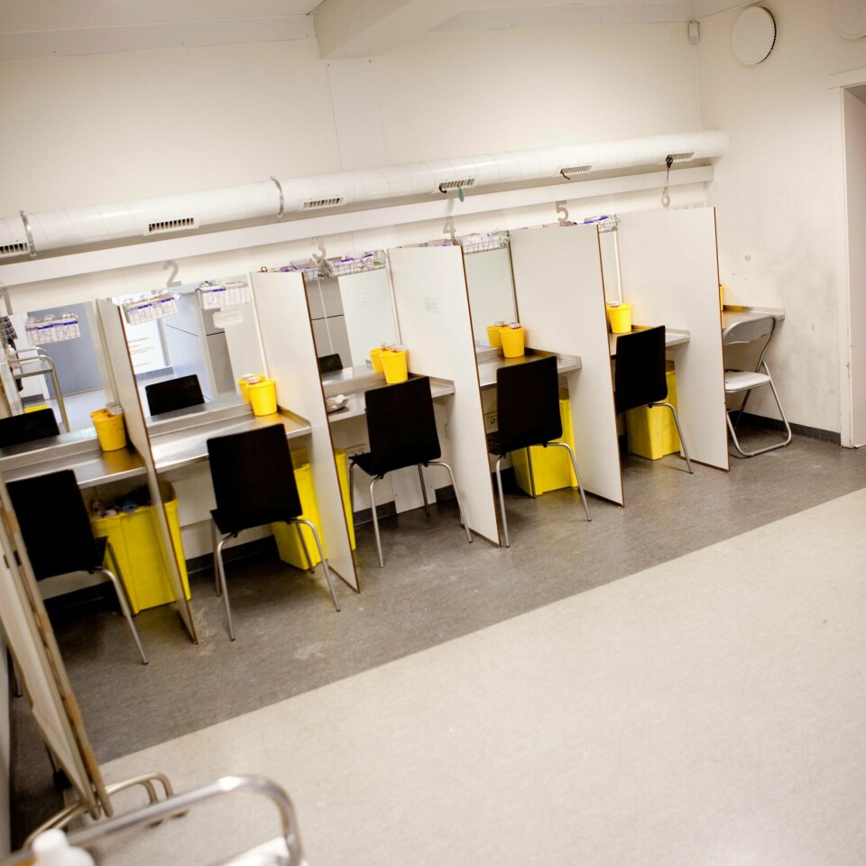 SPRØYTEROM: Det kan bli endring på hvilke stoffer narkomane får lov til å bruke i sprøyterommene.
