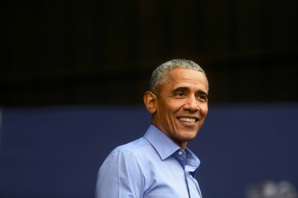 KONFERANSE: USAs tidligere president Barack Obama deltar på en konferanse utenfor Oslo onsdag.