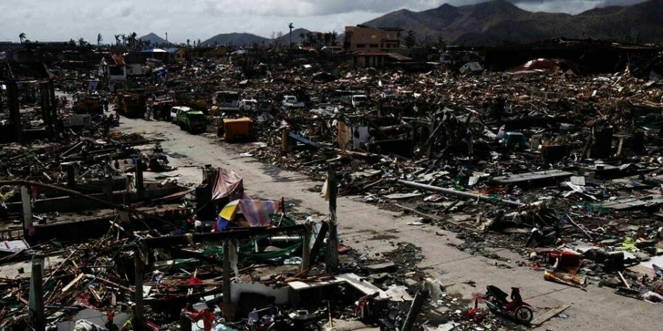 ØDELAGT: Slik ser det ut i byen Tacloban etter at tyfonen herjet.