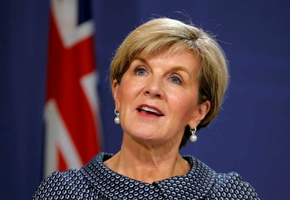 STOPPER: Julie Bishop er utenriksminister i Australia. Hun vil stoppe pedofile. Nå får de ikke reise ut av Australia.