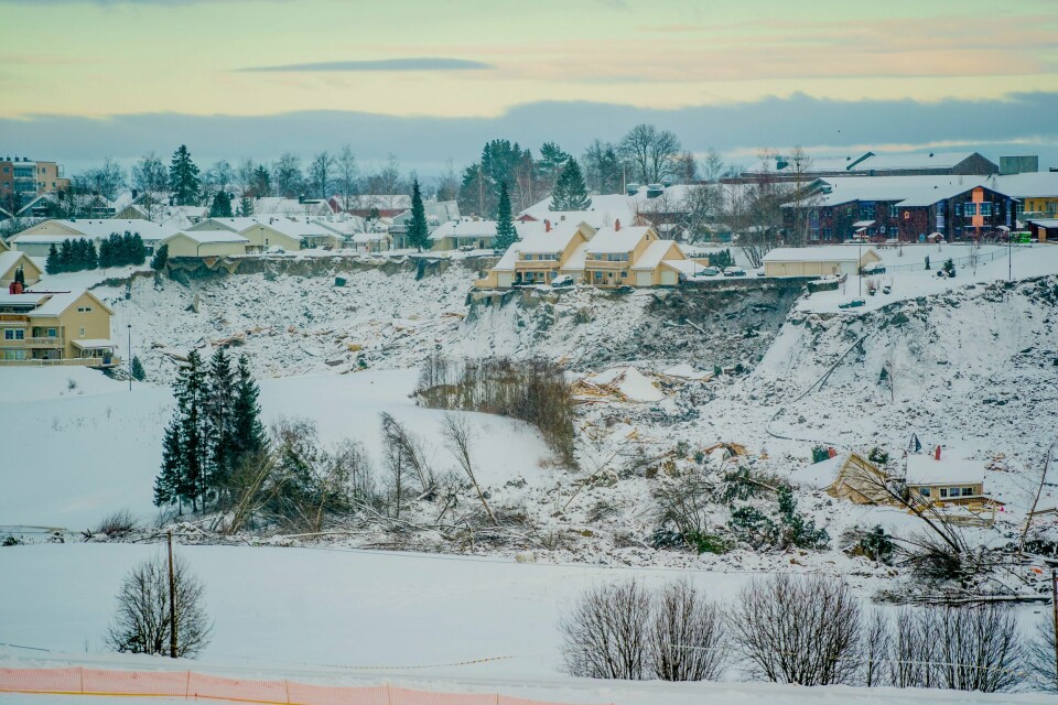 SKRED: Skredområdet i Gjerdrum kommune. Skredområdet i Gjerdrum kommune. Arkivfoto: Stian Lysberg Solum / NTB