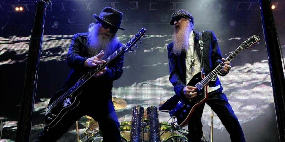 SPILLER: ZZ Top spiller på Notodden Blues Festival.