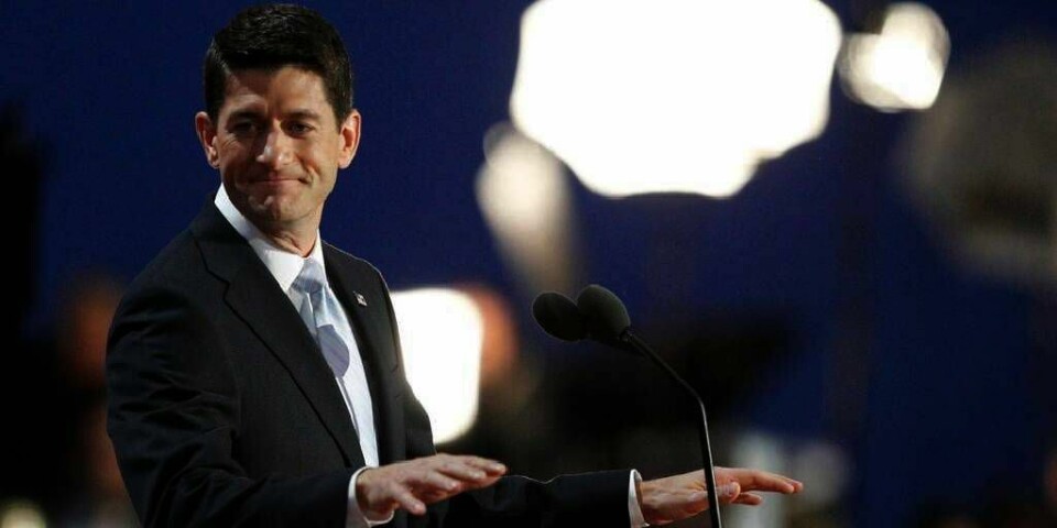 TALTE: Paul Ryan lover å ordne opp i USAs økonomi. Han er partiet republikanernes kandidat for å bli visepresident.