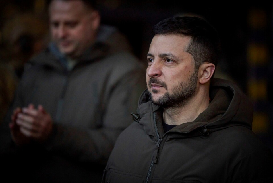 TIL USA: Volodymyr Zelenskyj skal til Washington i USA. Han er Ukrainas president. Bildet viser Ukrainas president Volodymyr Zelenskyj. Foto: Ukrainas presidentkontor via AP / NTB