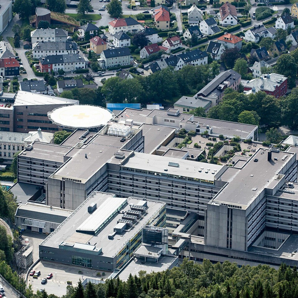 ULYKKE: Mannen ble fløyet til Haukeland sykehus i Bergen. Der ble han bekreftet død. Bildet viser Haukeland universitetssjukehus. Illustrasjonsfoto: Marit Hommedal / NTB / NPK