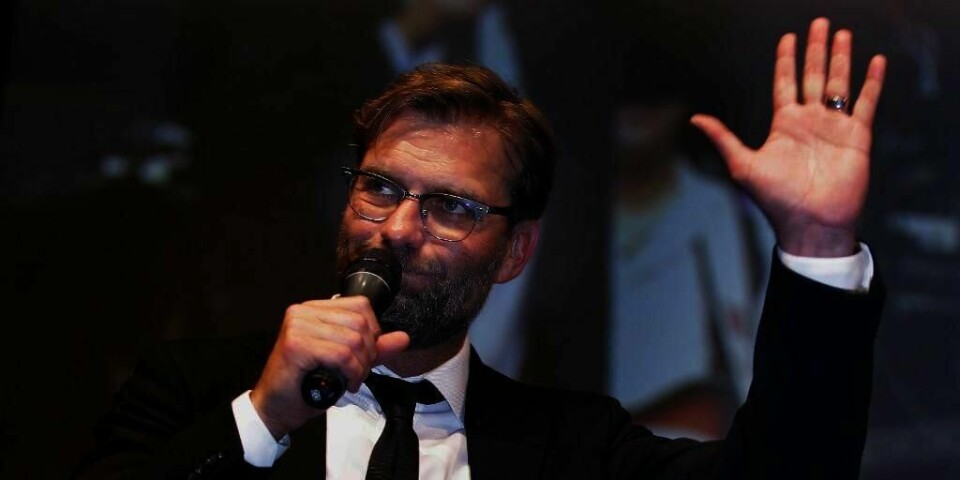 NY JOBB: Tyske Jurgen Klopp er ny manager for fotball-laget Liverpool. Han gleder seg til å begynne i jobben.