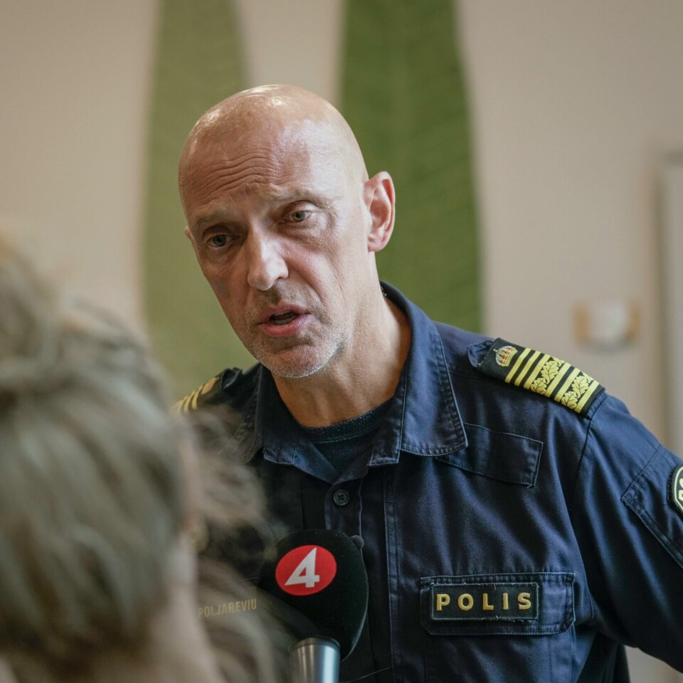 SVERIGE: Volden øker i Sverige. Det har ikke vært farligere i landet siden 1945. Det sier Jale Poljarevius. Han er sjef for etterretning i politiet i Midt-Sverige. Bildet viser etterretningssjef Jale Poljarevius.