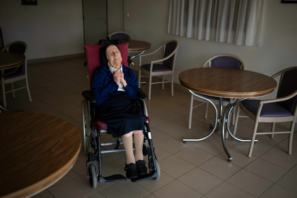 FRANKRIKE: Lucile Randon ble også kalt søster André. Hun ble 118 år gammel. Sister Andre