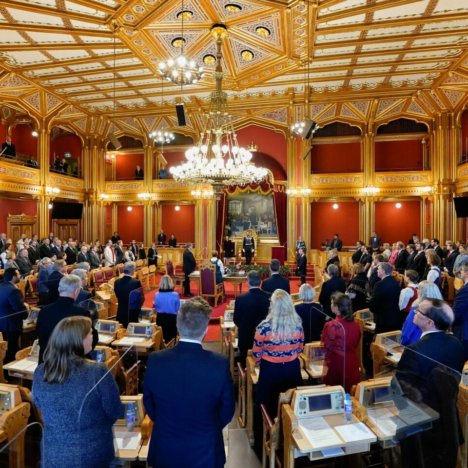 ÅPNING: Det 165. storting er høytidelig åpnet. Kronprins Haakon leste trontalen for første gang.