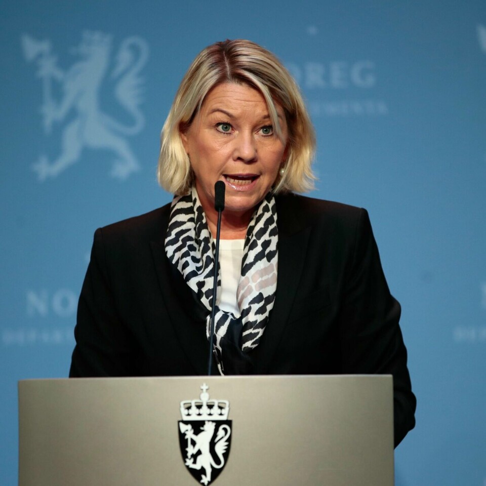 ADVARER: Justisminister Monica Mæland advarer. Hjemmekontor gjør oss sårbare for dataangrep.