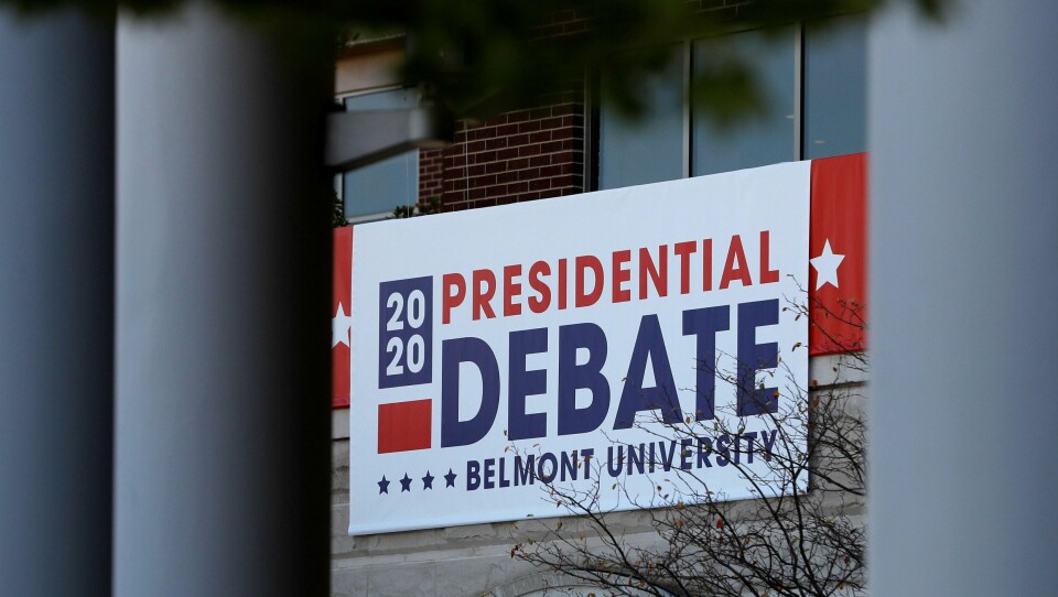 DEBATT: Trump og Biden er klare for den siste TV-debatten. Det skjer natt til fredag norsk tid.