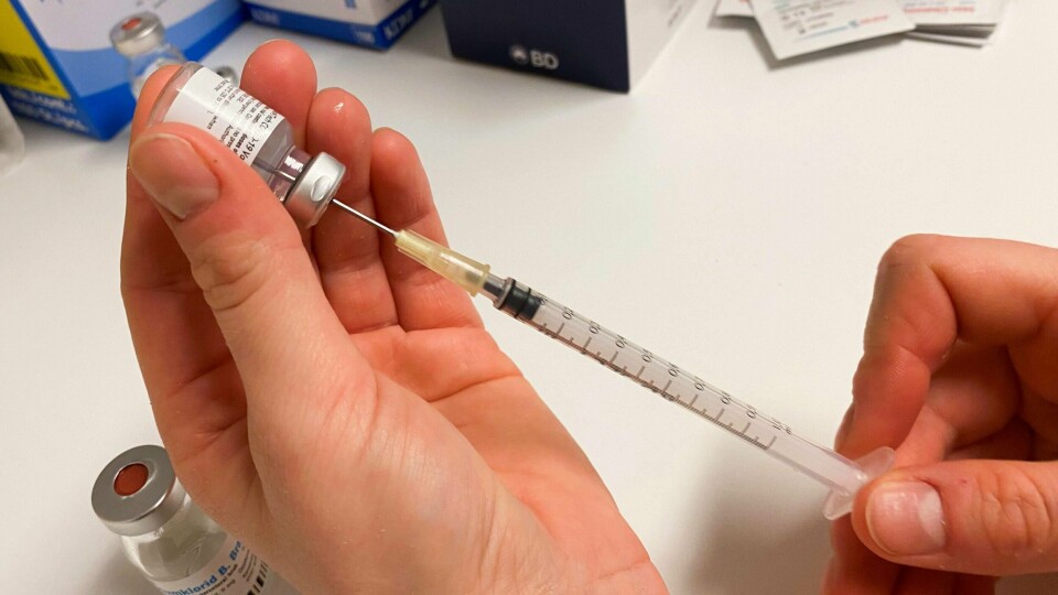 VAKSINE: Vaksinen er verdifull. Den kom til Norge i romjula.