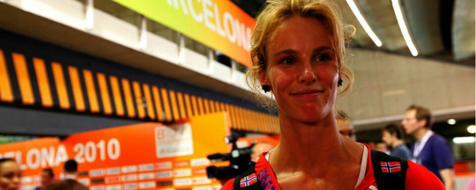 NY NORSK REKORD:  Margrethe Renstrøm har satt ny rekord igjen. Det skjedde under EM i friidrett i Barcelona. Onsdag er det finale i lengdehopp for kvinner.