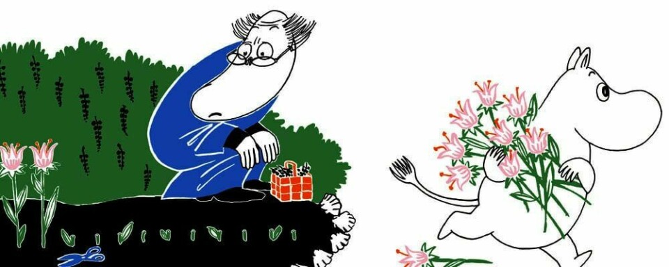 KJENT: Tove Jansson lagde Mummitrollet for 65 år siden. Tegneserien er fortsatte populære i dag. Årsaken er at folk kan kjenne seg igjen i historien om Mummitrollet og vennene hans. Det tror oversetter Anders Heger