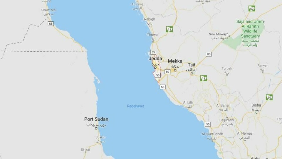 EKSPLOSJONER: Et iransk tankskip ble angrepet, ifølge Iran. Det skjedde utenfor kysten av byen Jeddah i Saudi-Arabia.