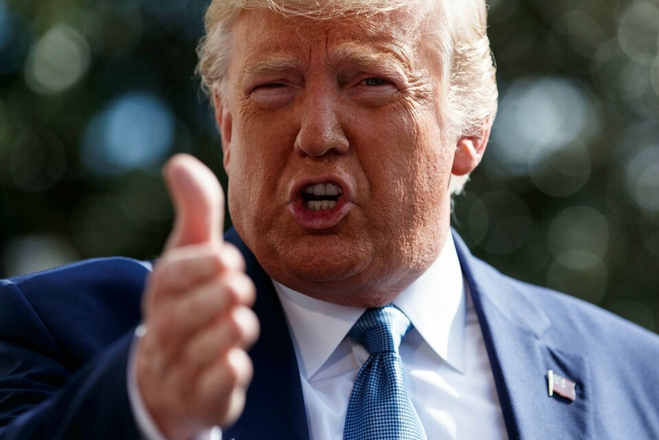 TRØBBEL: Donald Trump tok en telefon. Det førte til trøbbel for presidenten i USA.