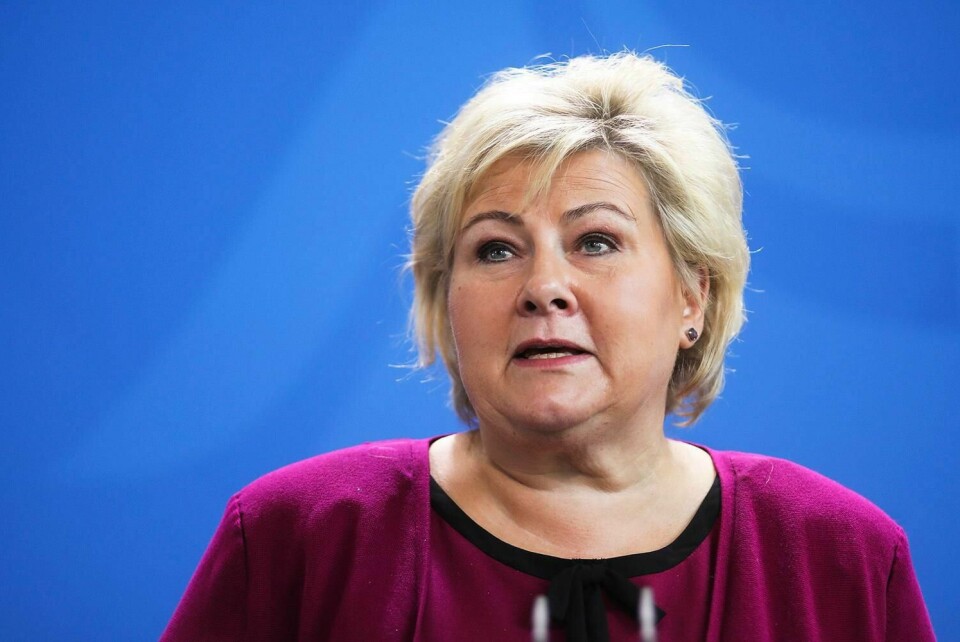 REISTE: Statsminister Erna Solberg er i Irak på besøk.