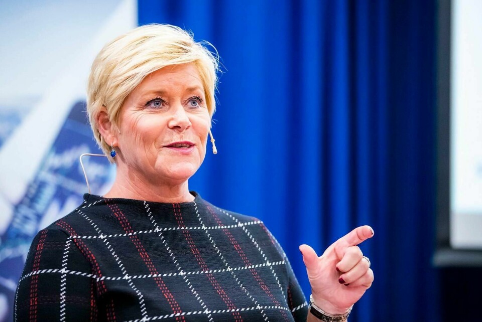REGLER: Det blir nye regler for boliglån. De er nesten like som de gamle. Finansminister Siv Jensen fortalte om reglene fredag.