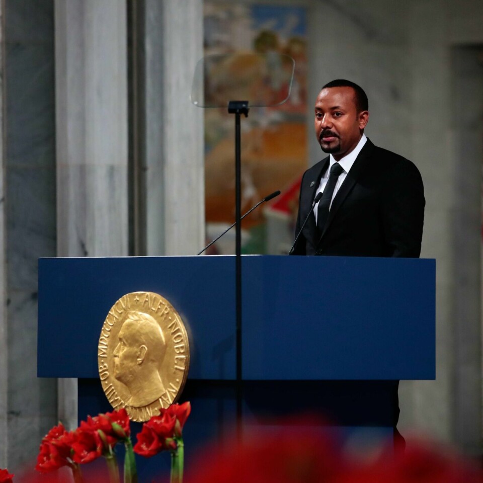 PRIS: Abiy Ahmed fikk Nobels fredspris 2019.