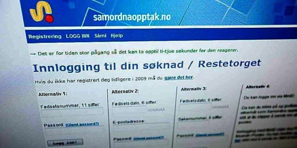RESTETORGET: Det var stort press på nettsiden for ledige studieplasser onsdag.