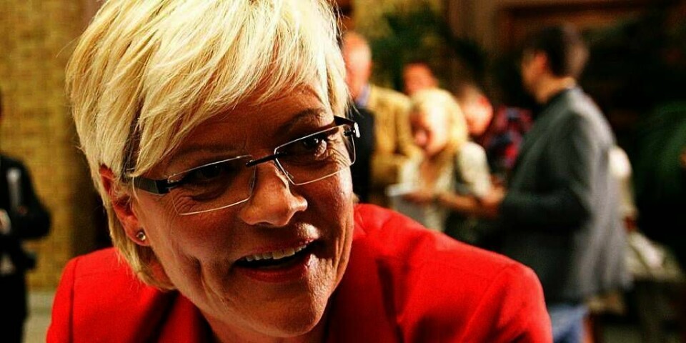 SLITER: Færre støtter Sosialistisk Venstreparti (SV) nå i forhold til i forrige kommunevalg. Blir det et dårlig valg, mener en partiveteran at Kristin Halvorsen ikke sitter trygt som leder.