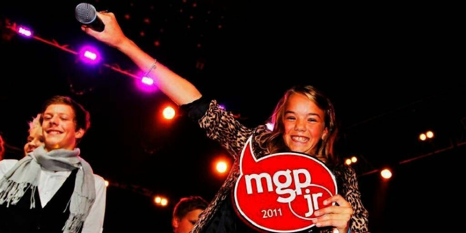 GLAD: 12 år gamle Sval Rosenløw Eeg vant Melodi Grand Prix junior 2011. Konkurransen var Oslo Spektrum lørdag kveld.